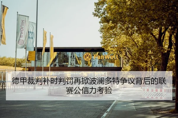 德甲裁判补时判罚再掀波澜多特争议背后的联赛公信力考验